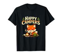 Happy Campers Kawaii Chibi Fox Campfire Graphic T-Shirt