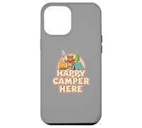Happy Camping Bear Camper Tent Marshmallow Funny Retro Case for iPhone 12 Pro Max