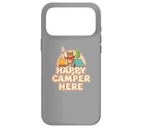 Happy Camping Bear Camper Tent Marshmallow Funny Retro Case for iPhone 17 Pro Max