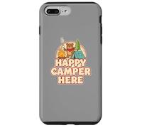 Happy Camping Bear Camper Tent Marshmallow Funny Retro Case for iPhone 7 Plus/8 Plus