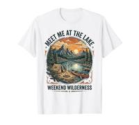 Happy Camping Camper Club Lovers Adventure Explore Outdoor Value Graphic T-Shirt, Men, White, S