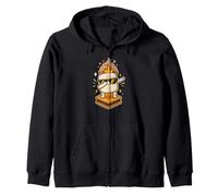 Happy Camping Marshmallow Dab Dance Around the Fire Zip Hoodie
