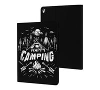 Happy Camping Night Bonfire Slim Case Compatible with iPad 10th 9th 8th 7th Generation 2022 2021 2020 2019 Protective Cover Stand