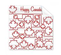 Happy Canada Day 4th Of July Maple Leaf Joined-up Painting Glasses Cloth Cleaning Cloth Gift Phone Screen Cleaner 5pcs