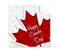 Happy Canada Day 4th Of July Maple Leaf Texture Glasses Cloth Cleaning Cloth Gift Phone Screen Cleaner 5pcs