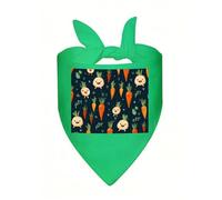 Happy Carrot Dog Bandana Cute Soft Triangle Bibs Washable Kerchief Adjustable Dog Scarf Puppy Neckerchief Stylish Handkerchief Pet Bandana Pet Scarfs for Small Dogs Cat Pet Green-Style