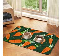 Happy Carrot Durable Pet Absorbent Tablecloth Non-Slip Dining Pad For Dog Cat Food Water Bowls Feeder Mat