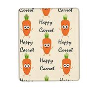 Happy Carrot Mouse Pad 7.9 X 9.5 in Square Waterproof Mouse Mat Non-Slip Rubber Base Gaming Mouse Pad for Office Home Laptop