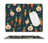 Happy Carrot Mouse Pad Mouse Mat 10 X 8 Inch