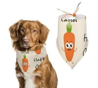 Happy Carrot Pet Scarf,Soft Durable Triangle Dog Bandanas Lightweight Breathable Comfortable Pet Bib for Small Medium Large Breed.