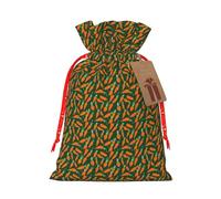 Happy Carrot Print Gift Versatile Bags Reusable Drawstring Festive Pouches For Party Favors Season