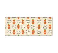 Happy Carrot Printed Desktop Gaming Keyboard pad 12 x 31.5 inches Keyboard pad Rubber Base Suitable for Gaming and Office
