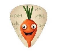 Happy carrot Printed Guitar Picks 12-Piece Set - Comfortable, Versatile Plectrum for All Guitar Styles & Players