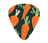 Happy Carrot Seamless Pattern Guitar Picks Set-Premium Abs Material,Various Thicknesses-Enhance Your Playing Experience