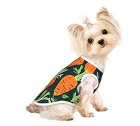 Happy Carrot Seamless Pattern Print Dog Shirt Summer Pet T-Shirts Stretchy Cats Dogs Tee Shirt Sleeveless Tank Top Dog Vest