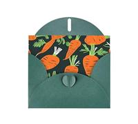 Happy Carrot Seamless Pattern Print Greeting Cards With Envelopes,Holiday,Birthday,Wedding,And All Occasions