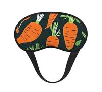 Happy Carrot Seamless Pattern Sleeping Mask for Adults Blackout, Comfortable Eye Mask Blocking Light for Travel, Yoga