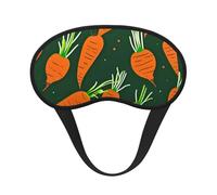 Happy Carrot Sleeping Mask for Adults Blackout, Comfortable Eye Mask Blocking Light for Travel, Yoga