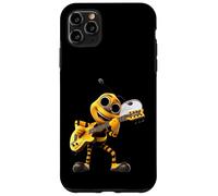 Happy Cartoon Bee Playing Electric Guitar Musician Case for iPhone 11 Pro Max