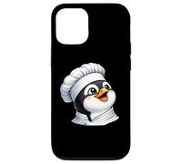 Happy Cartoon Penguin Chef Cooking in Kitchen Case for iPhone 12/12 Pro