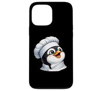 Happy Cartoon Penguin Chef Cooking in Kitchen Case for iPhone 13 Pro Max