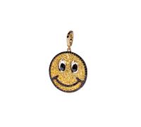 Happy Charm Pendant In 18ct Yellow Gold With Sapphire, Diamond And Briolette Spinel