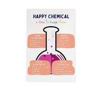 Happy Chemicals Therapy Office Decor School Counselor CBT DBT Therapy Counseling Poster Anxiety Relief Social Psychology Mental Health Canvas Poster Bedroom Decor Landscape Office Room Decor Gift 20x