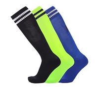 Happy Cherry 3 Packs Kids Football Socks Children Knee High Coccer Socks Boys Girls Athlete Compression Gym School Team Socks 7-12 Years Old