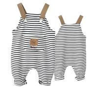 Happy Cherry Baby Girls Boys Bib Overalls Toddler Dungarees Kids Suspender Pants Denim Dungarees Summer One Piece Jeans Jumpsuit with Pockets 6-9 Months