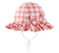 Happy Cherry Baby Sun Hat Beach Sun Protection Baby Girls Fisherman Hat Toddler Summer Cap Cotton for Baby Breathable Summer m Pink