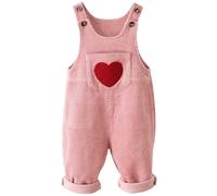 Happy Cherry - Baby Toddler Boys Girls Corduroy Dungarees Adjustable Suspender Pants Bib Overalls Kids Childen Casual Trousers Cute One Piece Sleeveless Jumpsuit Solids Color for 3-6 Months