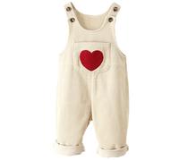 Happy Cherry - Baby Toddler Boys Girls Corduroy Dungarees Adjustable Suspender Pants Bib Overalls Kids Childen Casual Trousers Cute One Piece Sleeveless Jumpsuit Solids Color for 3-6 Months