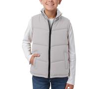 Happy Cherry Boys Padded Warm Gilet Kids Fleece Thick Vest Sleeveless Windproof Mode Waistcoat Outerwear for Autumn Winter School Outdoors 7-8 Years