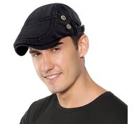 Happy Cherry Flat Cap for Men - Driving Newsboy Tweed Beret Herringbone Baker Boy Adjustable Hunting Cabbie Irish Grandad Hat