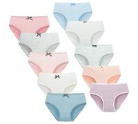 Happy Cherry - Girls Cotton Knickers Kid Soft Underwear Pants High Waisted Underpants Comfortable Cute Shorts Underwears Colorful Briefs Child Multipack 10 for 9-15 Years