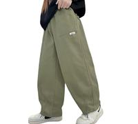 Happy Cherry Kids Hip Hop Pants Boys Cargo Pants Baggy Trousers Cotton Sweatpants Loose Dance Outdoor 130 Green