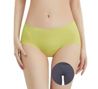 Happy Cherry No Show Camel Toe Hider Pants for Women Essential Quick Dry Bikini Style Underwear Solid Hipster Panties Underpants Green L