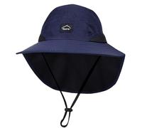 Happy Cherry Toddler Kid Large Sun Hat Outdoor Breathable Quick-Dry Beach Hats Shawl Hat Summer Cap for Beach Fishing Hiking Blue 54-56CM/3-10 Years