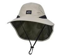 Happy Cherry Toddler Kid Large Sun Hat Outdoor Breathable Quick-Dry Beach Hats Shawl Hat Summer Cap for Beach Fishing Hiking Khaki 54-56CM/3-10 Years