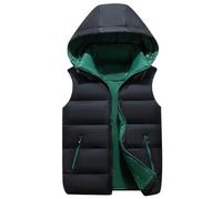 Happy Cherry - Toddler Kids Sleeveless Padded Hooded Jackets Boy Girl Down Gilet Puffer Vest Coat Lightweight Windproof Zipper Bodywarmer Autumn Winter Warm Outwear Snowsuit for 2-10 Years