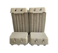 HAPPY CHICKENS 100 HALF DOZEN ECONOMY 'FLAT TOP' EGG BOXES SUITABLE FOR LABELS UP TO LRG EGGS