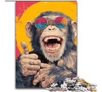 Happy Chimpanzee 1000 Piece Jigsaw Puzzles, for Age 14+ Fun Games Fun Activities at Home, Birthday Gifts, Travel Gifts (26x38cm)