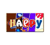 Happy Chocolate Bar Wrapper Novelty Gift Present For Birthday Valentine #97 (without chocolate)