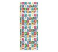 Happy Christmas Bear yoga mat non slip for hot yoga printed, non slip, hot yoga towel mat with bag for carrying tapete para ejercicio 71x26 inches