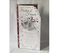 Happy Christmas Brother & Fiancee Christmas Card Traditional Silver Bells(PRELUDE38131)