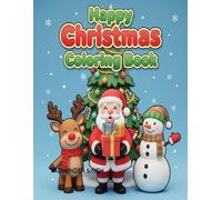Happy Christmas Coloring Book for Kids Ages 3-12