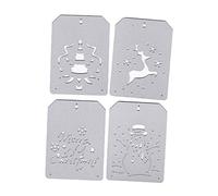 Happy Christmas Metal Cutting Dies Stencil Scrapbooking Album Stamp Emboss Metal Cutting Dies Scrapbooking Album Paper Card Embossing Decoration Halloween Christmas Witch Embossing