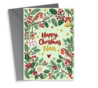 Happy Christmas Nan - traditional card for her