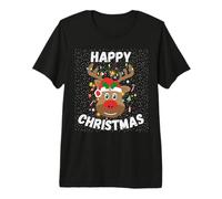 Happy Christmas Rudolph The Red Nosed Reindeer Cute Xmas Premium T-Shirt