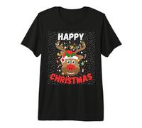 Happy Christmas Rudolph The Red Nosed Reindeer Cute Xmas Premium T-Shirt